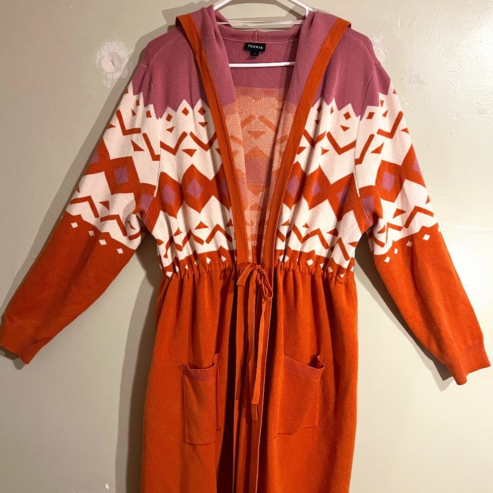 Long Hooded Cardigan